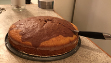 Bolo mármore fofinho