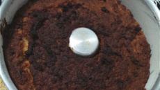 Bolo de batata doce com coco