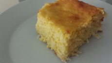 Bolo de  Milho com Coco Cremoso