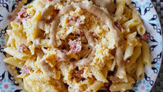 Penne à carbonara diferente