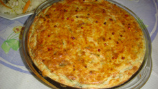 Souflé de bacalhau com pimenta rosa