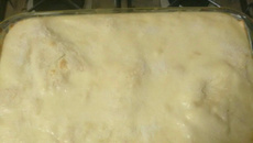 Lasanha de abacaxi com coco