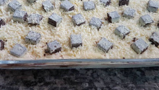 Pavê de creme branco