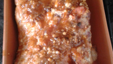 Costelinha de porco com barbecue