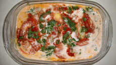 Moqueca de peixe no microondas