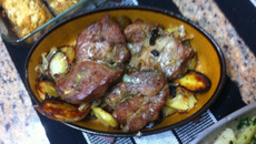 Sobrepaleta suína à minha moda