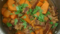 Abóbora com carne seca