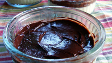 Creme de cupuaçu com chocolate