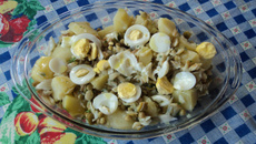 Salada de bacalhau rápida
