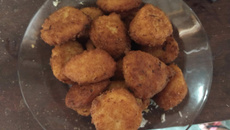 Bolinho de arroz vegano