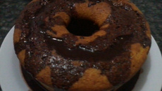Bolo de cenoura com banana