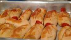 Cachorro quente de forno