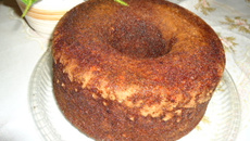 Bolo de banana com canela