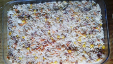 Arroz temperado saboroso