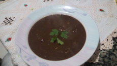 Caldo de feijão preto