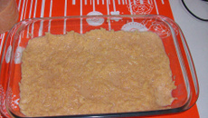 Arroz doce (com açúcar caramelizado)