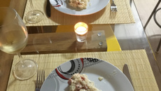 Risoto de linguiça blumenau