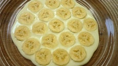 Banana com molho de maçã