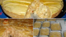 Torta cremosa de palmito