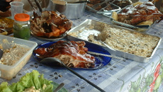 Arroz de forno com frutas