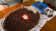 Pavê de chocolate sem leite condensado e creme de leite