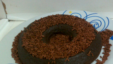 Brigadeirão de ovomaltine no micro-ondas