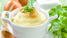 Purê de batatas com Cream Cheese