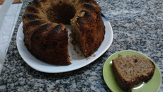 Bolo de banana com farinha de rosca