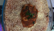 Risoto de camarão delicioso