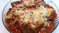 Filé a Parmeggiana com molho agridoce