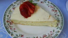 Bolo mousse de baunilia