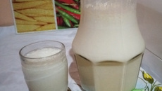 Suco de cupuaçu cremoso