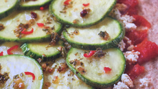 Pizza integral vegana