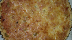 Quiche de frango com requeijão