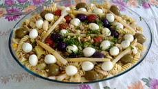 Salada de macarrão à la Fernando Di Buriasco