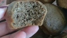 Cupcake de banana com cacau