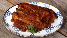 Pernil com molho de damasco