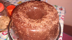 Bolo de água fervendo