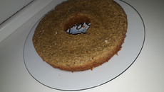 Bolo fit de flocos de aveia