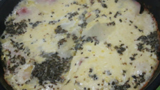 Baked potato camouflaged