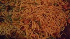 Macarrão na chapa da Milena