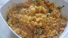 Farofa simples de cuscuz