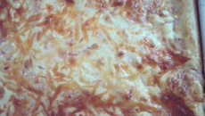 Torta cremosa de peito de peru