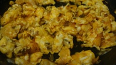 Ovo frito diferente com presunto