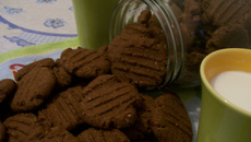 Biscoito de chocolate com aveia