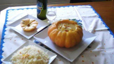 Filé de merluza na moranga