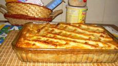 Torta de frango com requeijão