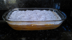 Torta de bolachas marmorizada