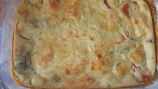 Torta salgada de sardinha e milho