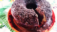 Bolo Mármore de Iogurte com Chocolate